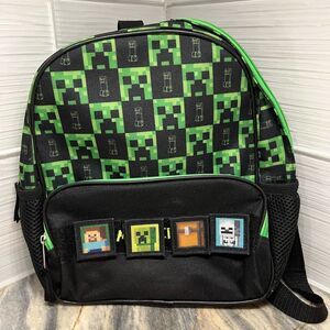 Small Minecraft backpack with removable patches